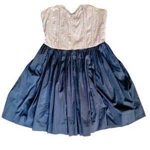 Anthropologie Maeve Strapless Floral Dress Sz 2